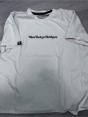 New York or Nowhere White Graphic Short-Sleeve Tee